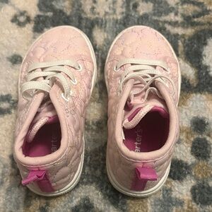 Carter's Light Pink Quilted Heart Sneakers- Size 7